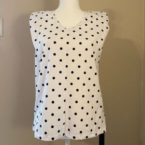 Blank NYC White Sleeveless Muscle Tee Sz Small